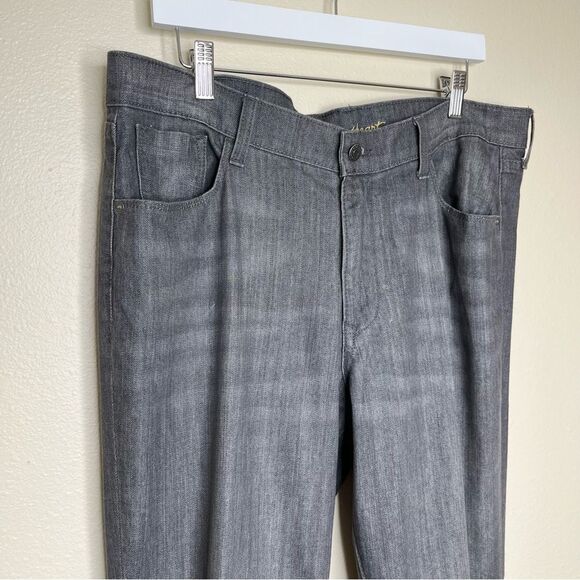 Old Navy Sweetheart Gray Five Pocket Jeans Straight Leg Women 16 Cotton Spandex - Picture 2 of 14